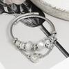 Adjustable Snake Chain Bracelet With Crystal Beads And Angel Wing Charm For Women Girls Fashion Jewelry