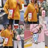 2020 Sommer Neu Fruchtmuster Pu Mini Umhängetasche Niedliche Cartoon Erdbeere Banane Milch Schultertasche Erdbeere Orange Schokolade Banane Milch)