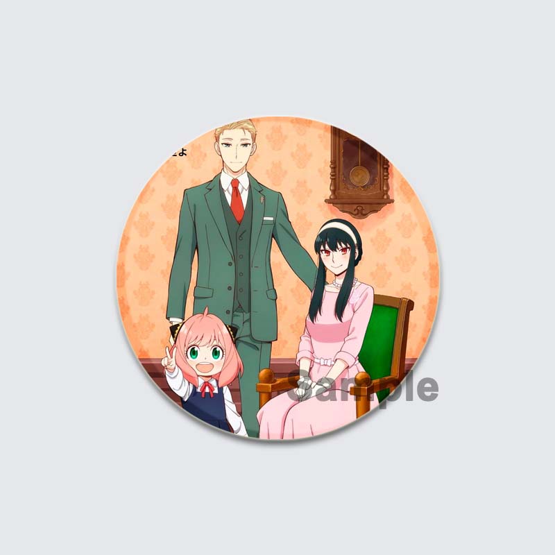 32/44/58mm Cute Anime SPY X FAMILY Brooches Anya Forger Lapel Pins Cartoon Badge Backpack Hat Jewelry Handmade Accessories Gifts