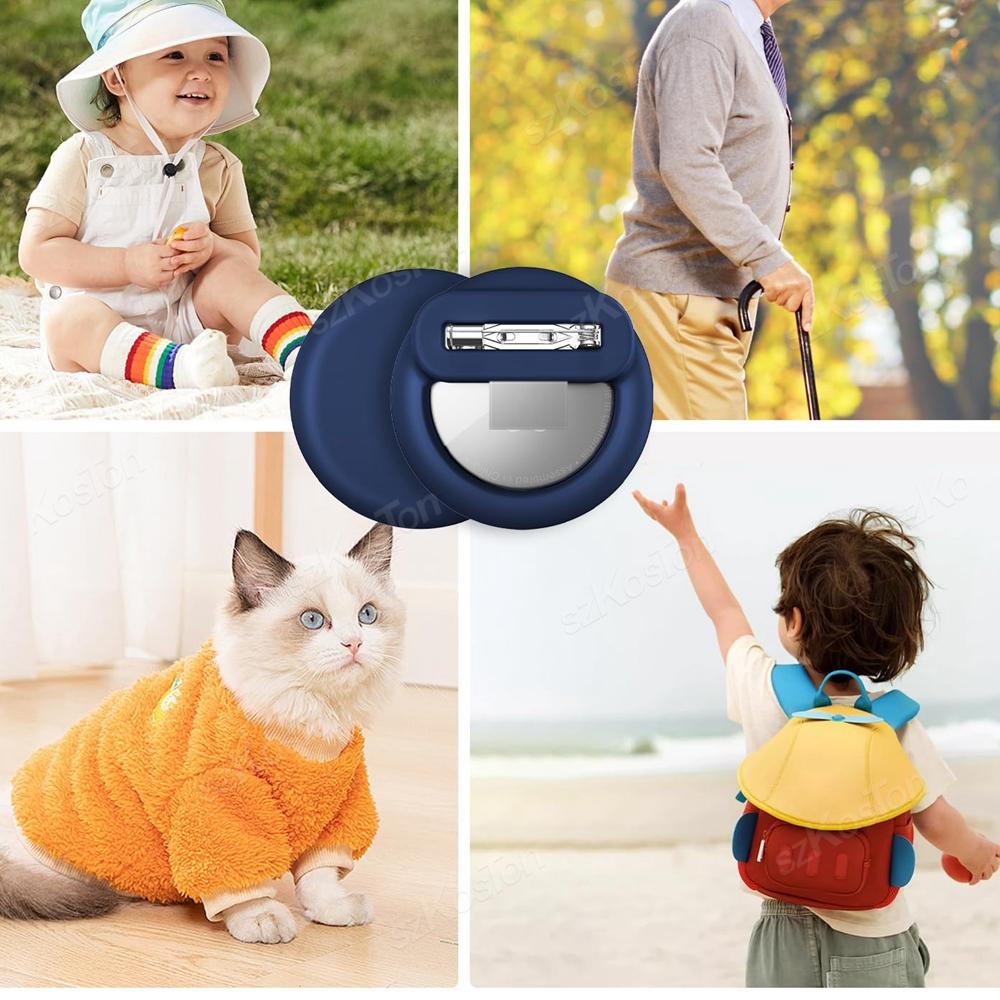 Silicone Air Tags Holder For Kids With Safety Pins AirTag GPS Tracker Case For Children Elderly Hidden Inside Clothes Shoes