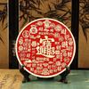 Chinese Brass Ornaments Fortune Eight Trigram Copper Mirror Tabletop Ornaments Living Room Study Home Decoration