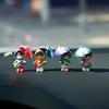 4PCS Cartoon Character Little Girl Home Decoration Ornament Car Decoration Ornament Umbrella Girl Model