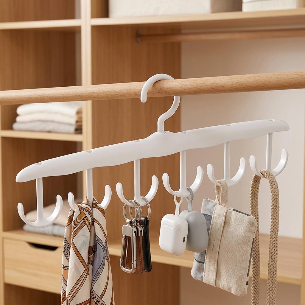 Multi-Function Hanger For Underwear And Straps With Non-Slip Hooks For Home And Dorm Use