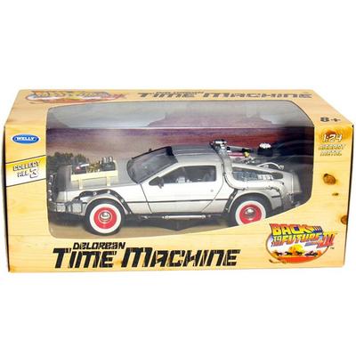 Welly 1/24 De volta para o futuro 3 carro DeLorean, cores misturadas, brinquedos coreanos populares, brinquedos coreanos populares