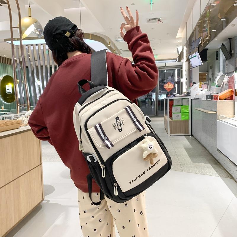 Student Schoolbag College Student Girl Junior High School High School Large Capacity High Value High Quality Versatile Girl Campus Backpack