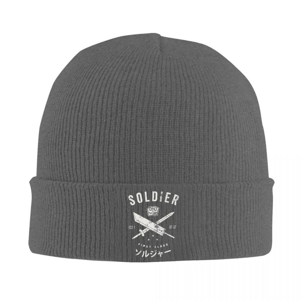 Soldier Knit Hat Beanie Winter Hats Warm Hip Hop Final Fantasy Video Game Caps for Unisex Women