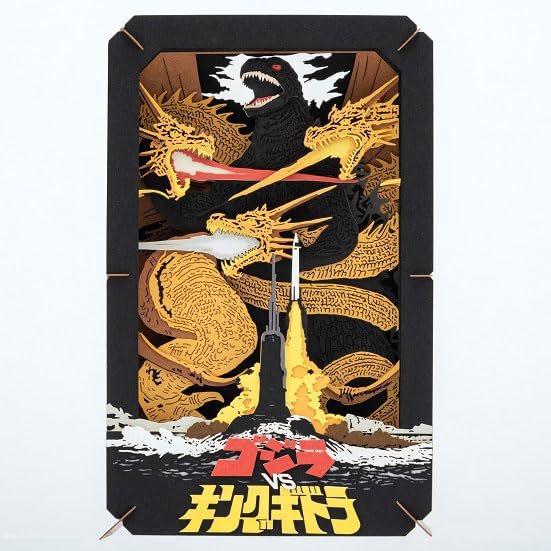 Ensky Paper Theater Godzilla King Ghidorah PT-L74 vs.