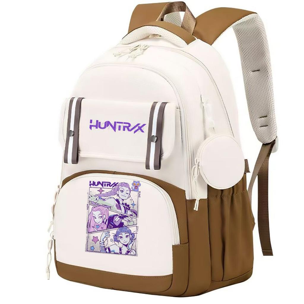 Cartoon Kpop Demon Hunter Backpack Children Teens School Bag Anime Girl Large Capacity School Bag