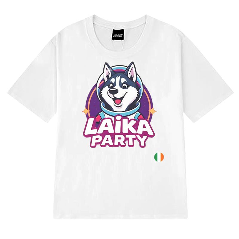 Ireland Eurovision 2025 Music Dog Graphic T Shirts Men Women Cute Kawaii Trend short sleeve T-shirt Unisex 100% Cotton clothing