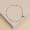 Bracelet en Argent Sterling S925 en Forme de Cœur Luxe Léger pour Femmes - Mode Simple Européenne Américaine