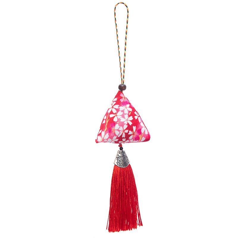Dragon Boat Festival Zongzi Sachet Triangle Moxa Leaf Sachet Bag with Mosquito Repellent Sachet Gift Box Pendant Shopping Mall Gifts