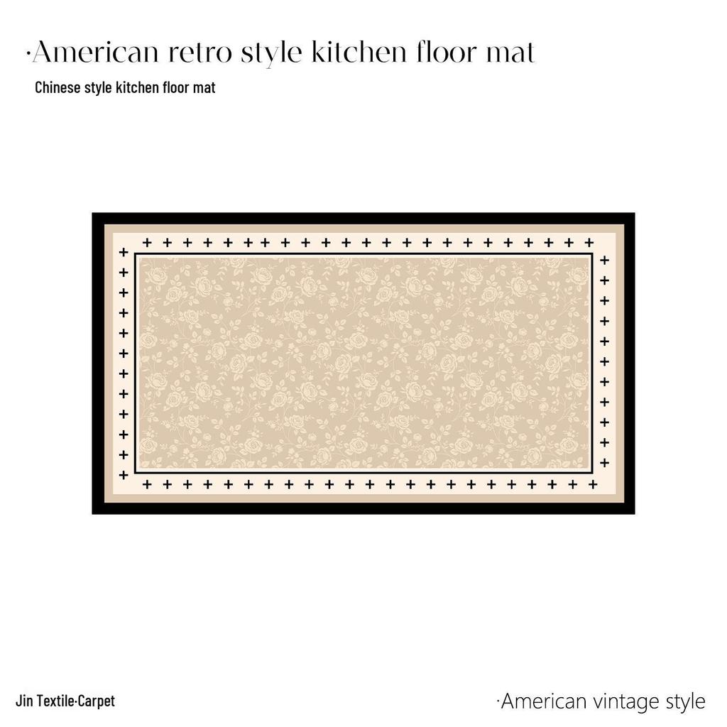 2025 High-End Light Luxury Waterproof Non-Slip Kitchen Floor Mat - Cut-to-Size, Wear-Resistant & Wash-Free