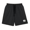 Men Summer Casual Shorts Elastic Drawstring Waist Fitness Quick-Drying Sports Shorts with Pockets Solid Color Wide Leg Shorts