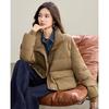 TERRE BLEUE Women's Winter Lapel Down Puffer Jacket