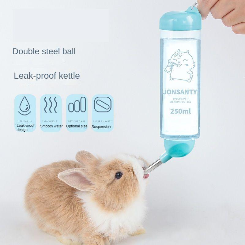 Fuente de bebida para conejo, aparato de agua potable para hámster, Totoro, conejillo de indias, hervidor de bolas especial, botella de suministros