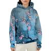 Plus Size - Plus Size - Pink Women'S Santa Claus Printed Casual Hoodie for Christmas