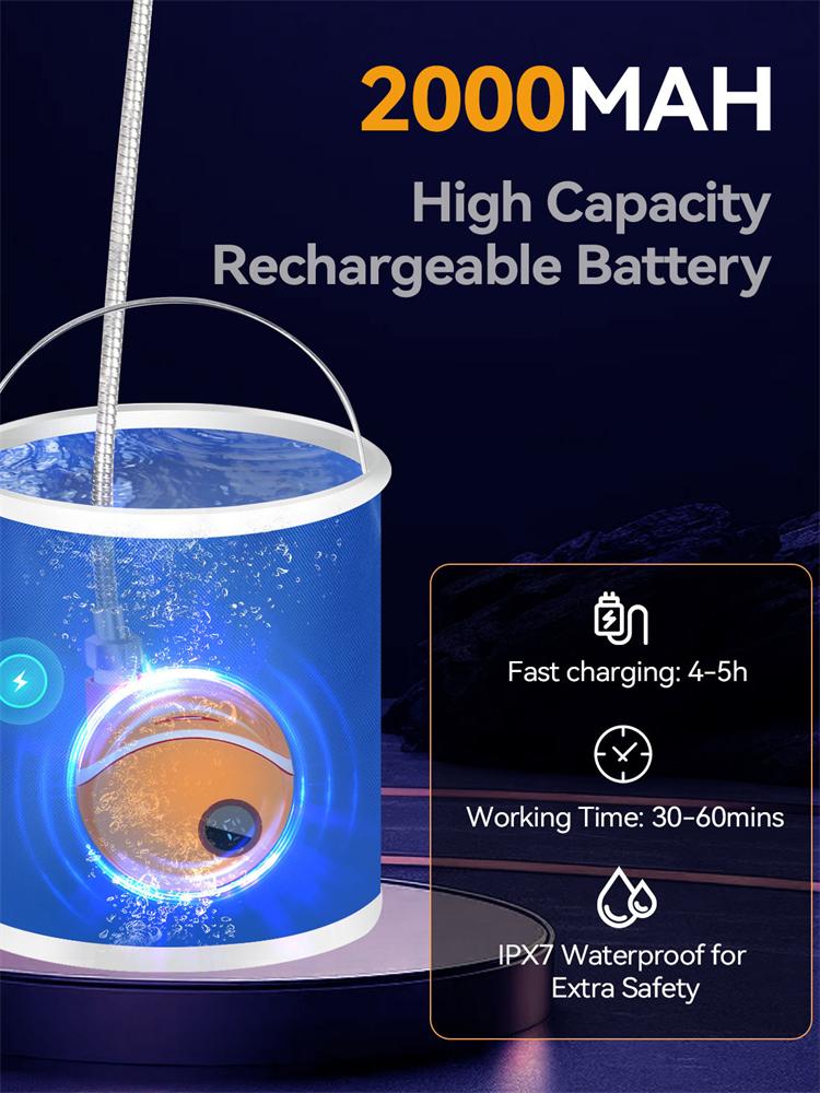 Portable Outdoor Shower Set,Camping Shower Pump RV Outdoor Shower Kit Camp Shower 2000MAH Lithium Battery Shower Kit