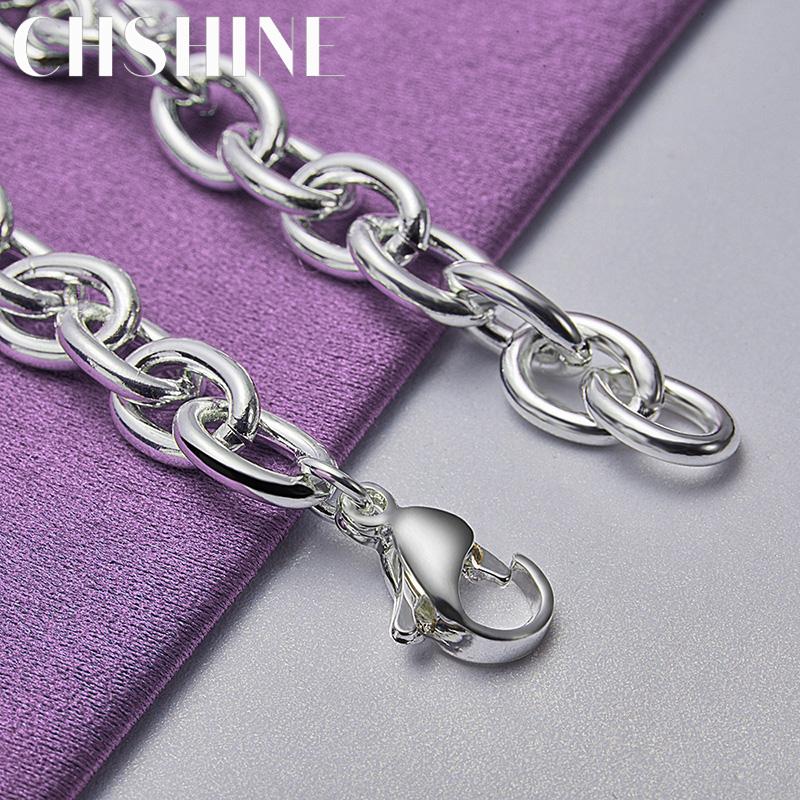 CHSHINE 925 Sterling Silver Chain Bracelet For Women Wedding Party Fashion Charm Jewelry