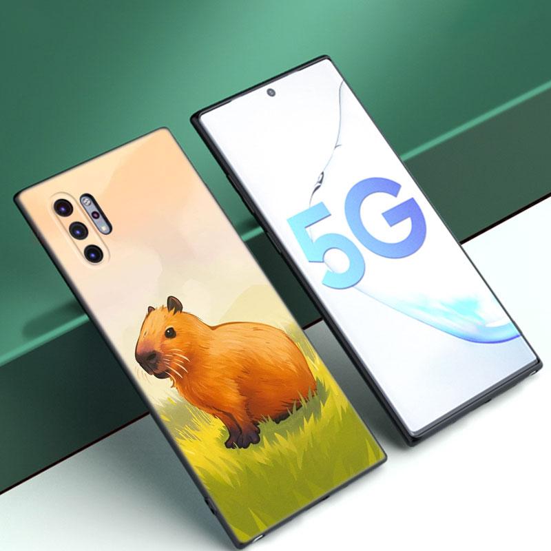 Cute Cartoon Capybara Phone Case For Samsung M30 M31 S Note 10 20 M04 M13 M32 M14 M23 M33 M34 M42 M52 M53 M54 5G M11 M12 M21 M22