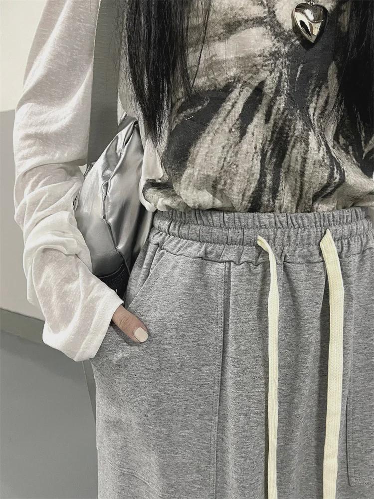 Gonna Slim a Vita Alta Stile Coreano 2024 con Spacco Posteriore - Versatile, Casual ed Elastica