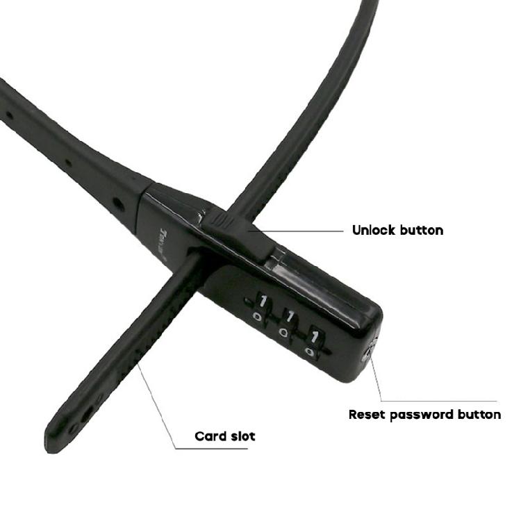 Bike Lock Zips Tie Lock Combination Lock Lightweight Bicycles Lock Scooter Lock