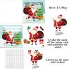 PETCEE 30PCS Christmas Craft Cards for Kids Christmas Gifts Card with Envelopes Santa Deer Snowman Pop Up Card Xmas Exchange Cards for Family Friends