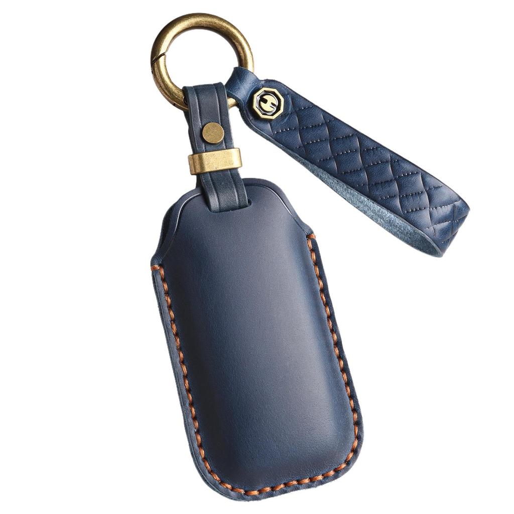 Leather Retro Key Cover for Geely Galaxy L7, L6, E8 Cars