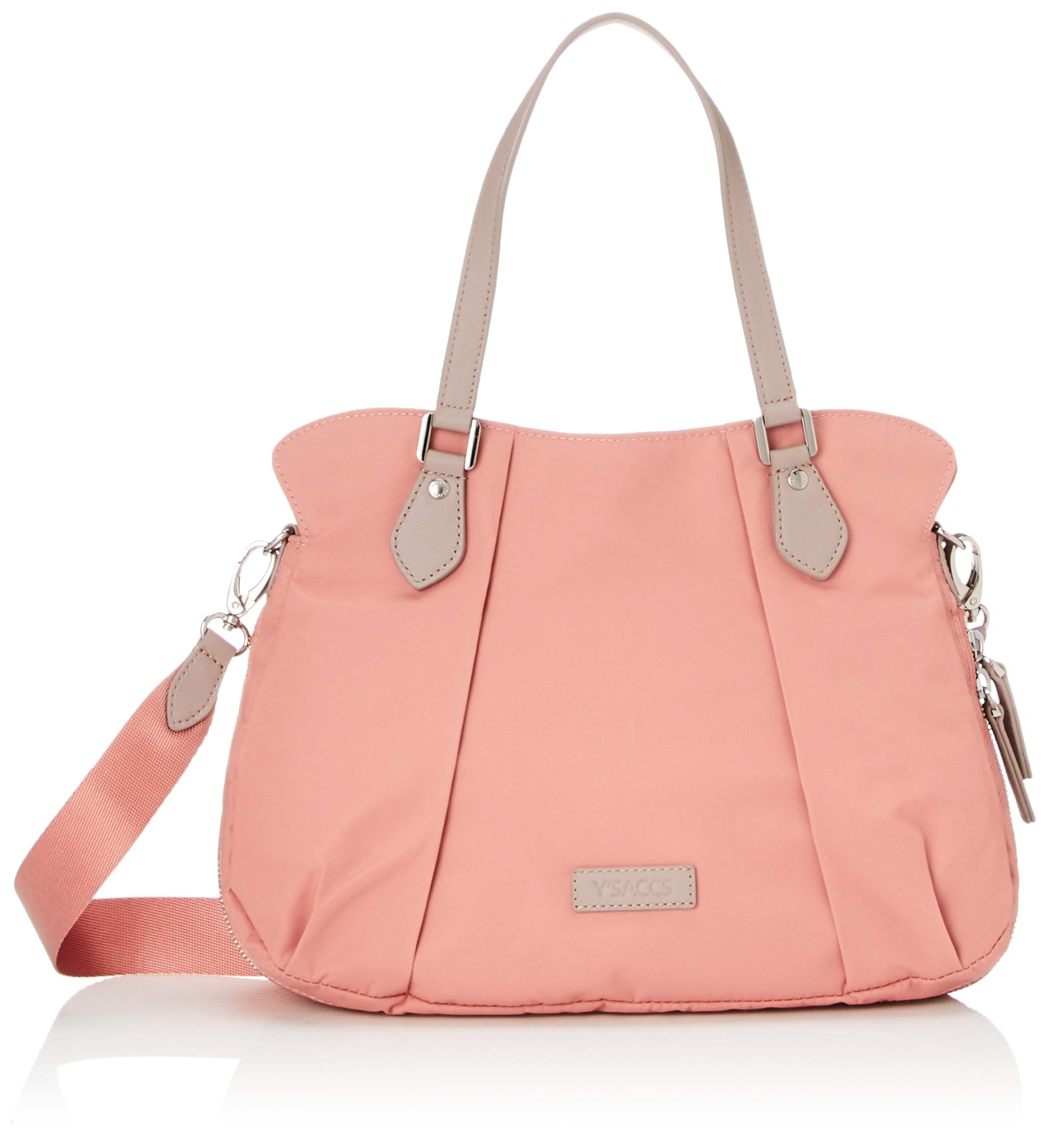 

Переработанный нейлон, передняя складка, размер коралловый [Isaac], сумка-тоут 2-way, S, Y01-02-02,