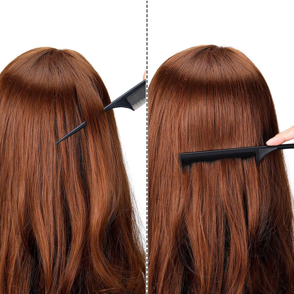 2pcs Professional Salon Hair Combs, Anti-static Straight Hair Comb Set, Dyeing Comb, Styling Tools Special for Real Hair Wigs