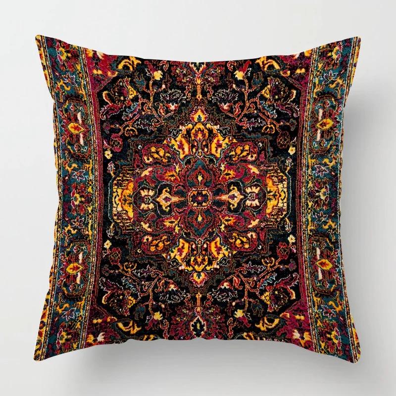 Living Room Sofa Cushion Cover Fashion Decorative Persian Carpet Pattern Pillow Cover Pillow Cover Home Decor