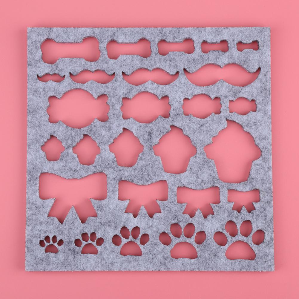 7pcs Set DIY Needle Felting Applique Mold Felt Template Beginner Craft Tool