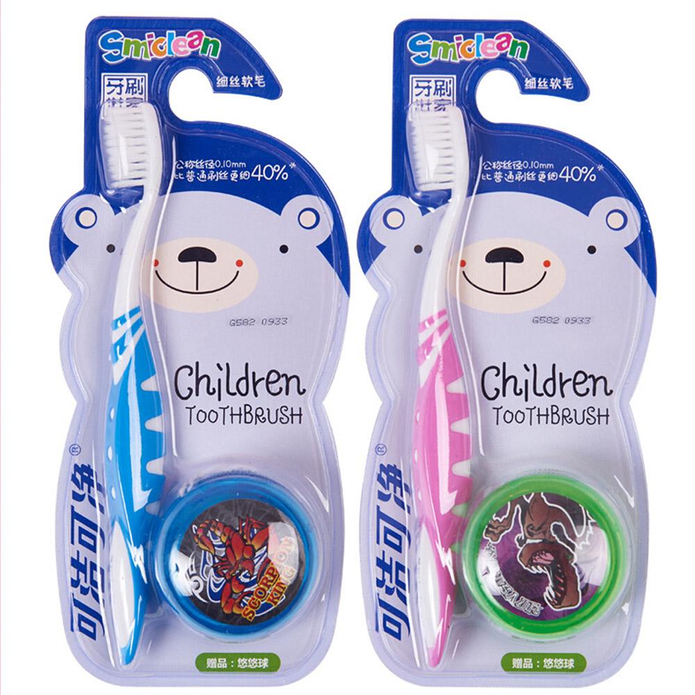 Custom Toy logo Colour Top Famous Cartoon Kids Children Toothbrush in China Baby ToothBrush