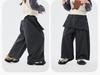 2026 Spring Girls' Fake Two-Piece Wide-Leg Cotton Pants by Dudu Home