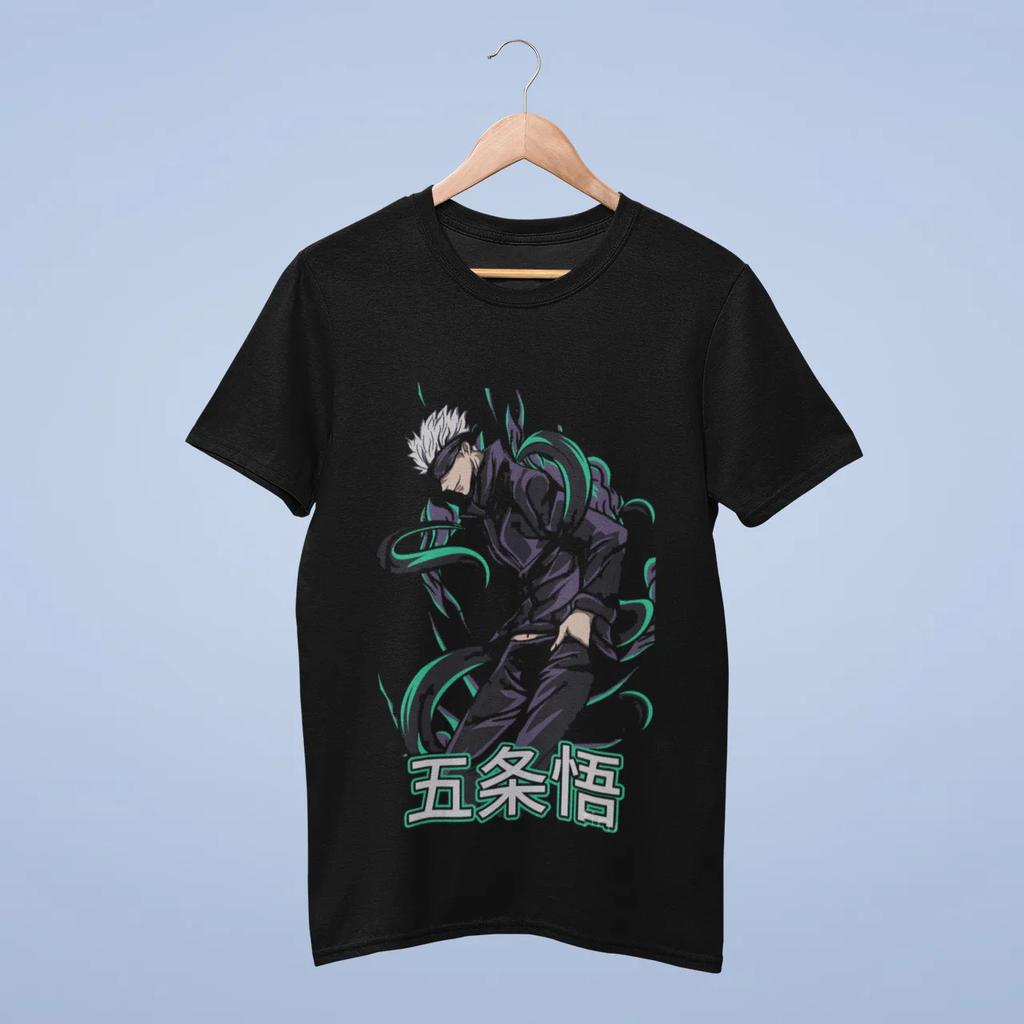 anime Jujutsu Kaisen Satoru Gojo Graphic TShirt 100Cotton Oversized Shirt unisex Unisex Short Sleeve ONeck Y2k Selling Popular