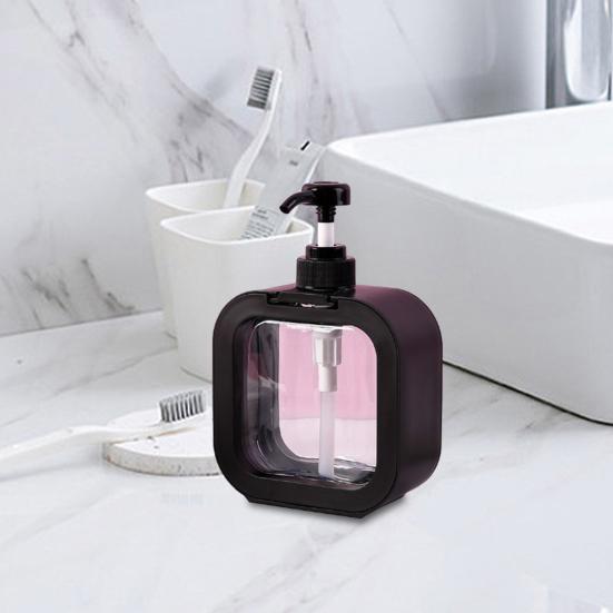 500ML Soap Dispenser Leak-Proof Transparent Large Capacity Travel Dispenser Bottle for Bathroom