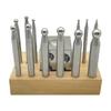 14 Pieces Metal Forming Tool Kit Dapping Doming Punch Block Great for Shaping