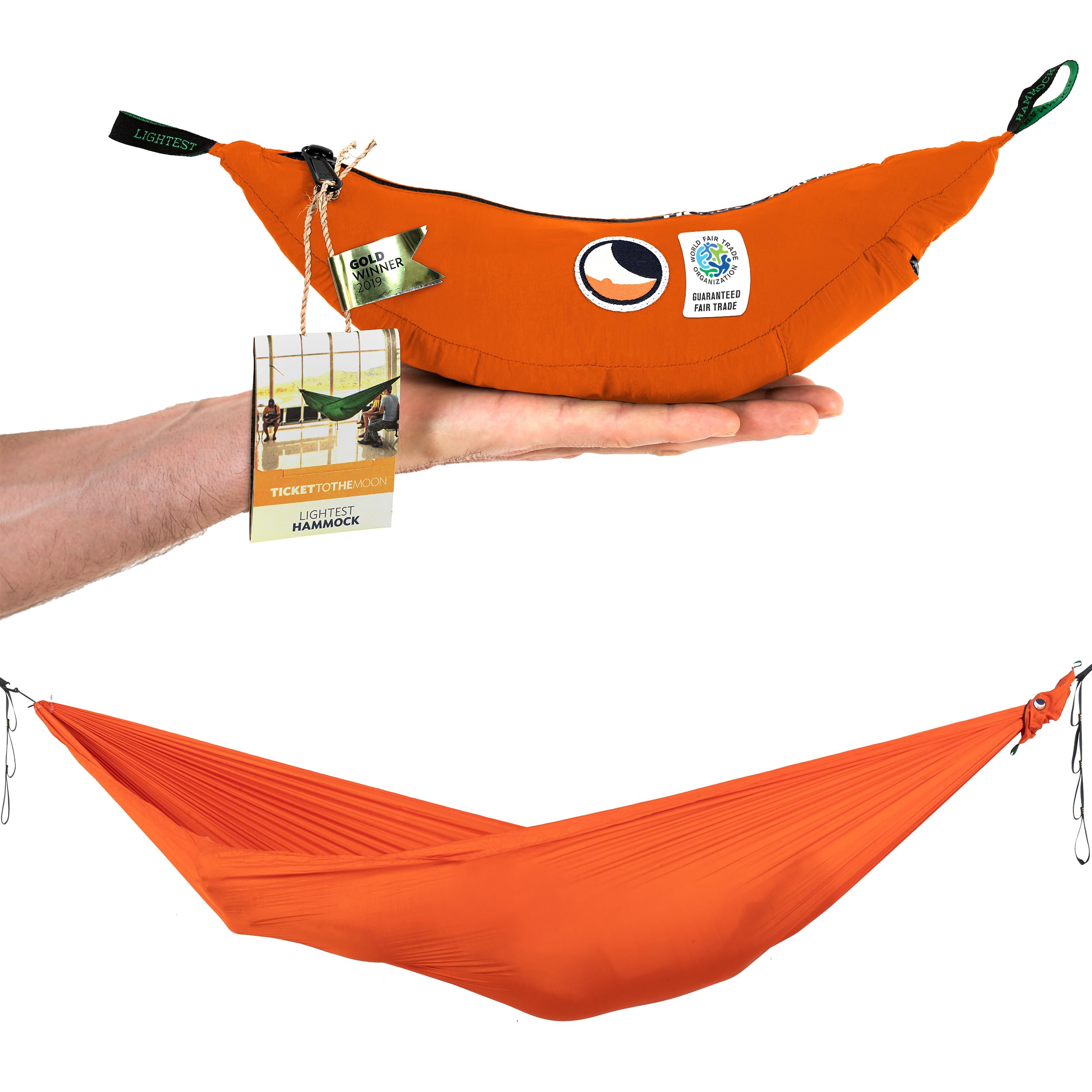 Ticket To The Moon Lightest Camping Orange Japanese 41213 Hammock, (Official Product) оранжевый