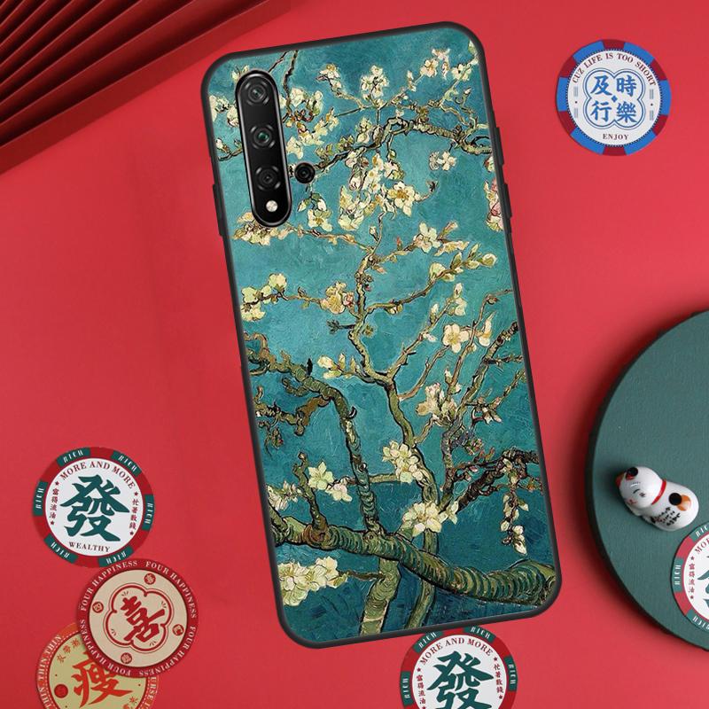 Blossoming Almond Tree For Huawei Nova Y60 Y70 Y90 Y72 Y73 Y61 Y91 7i 8i 11i 12i 12s 9 10 SE P20 P30 P40 Lite Case
