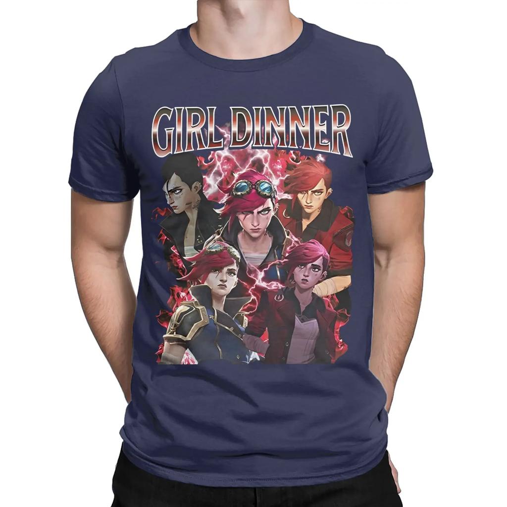 Mens Womens girl dinner vi Arcane Violet Shirt Cotton Graphic Printing TShirt Top Clothing