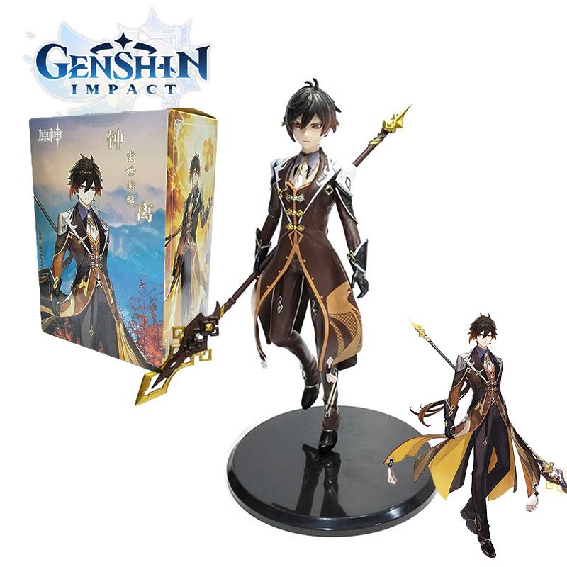 

Genshin Impact Чжун Ли Фигурки Игрушка Коллекционная Модель Детский Рождественский Орнамент Подарки