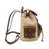 Vintage Farbblock Rucksack College Stil Schultasche Reise Rucksack