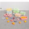 Dollhouse Simulation Mini Lunch Storage Box 1 Set Cartoon Kitchen Tableware for Kids Pretend Play Game Props