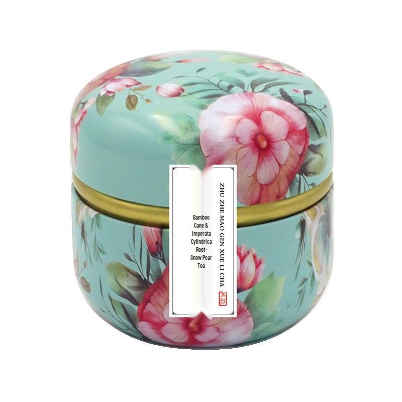 Goddess Festival Gift Box: Peach Osmanthus Oolong & Rose Black Tea in Small Iron Cans