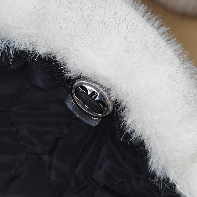 Luxury Faux Mink Fur Beret with Visor for Women, Winter Double Warmth Cotton Lined Hat, Stylish Outdoor Peaked Beret