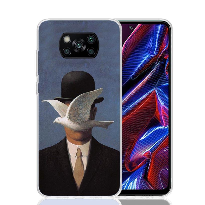 

Rene Magritte Art Phone Case For Xiaomi Poco F7 Ultra X7 X6 Pro X5 Redmi 15 15C 13 13C 12 12C 10 10A 10C 9 9A 9C 9T Shell Poco X Redmi 15C (173)