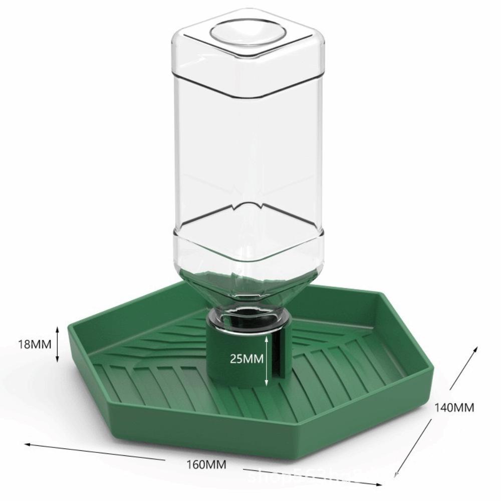 Automatic Reptiles Water Feeder Bowl Plastic Water Dispenser Turtle Water Bowl Reptiles Pet зелёный