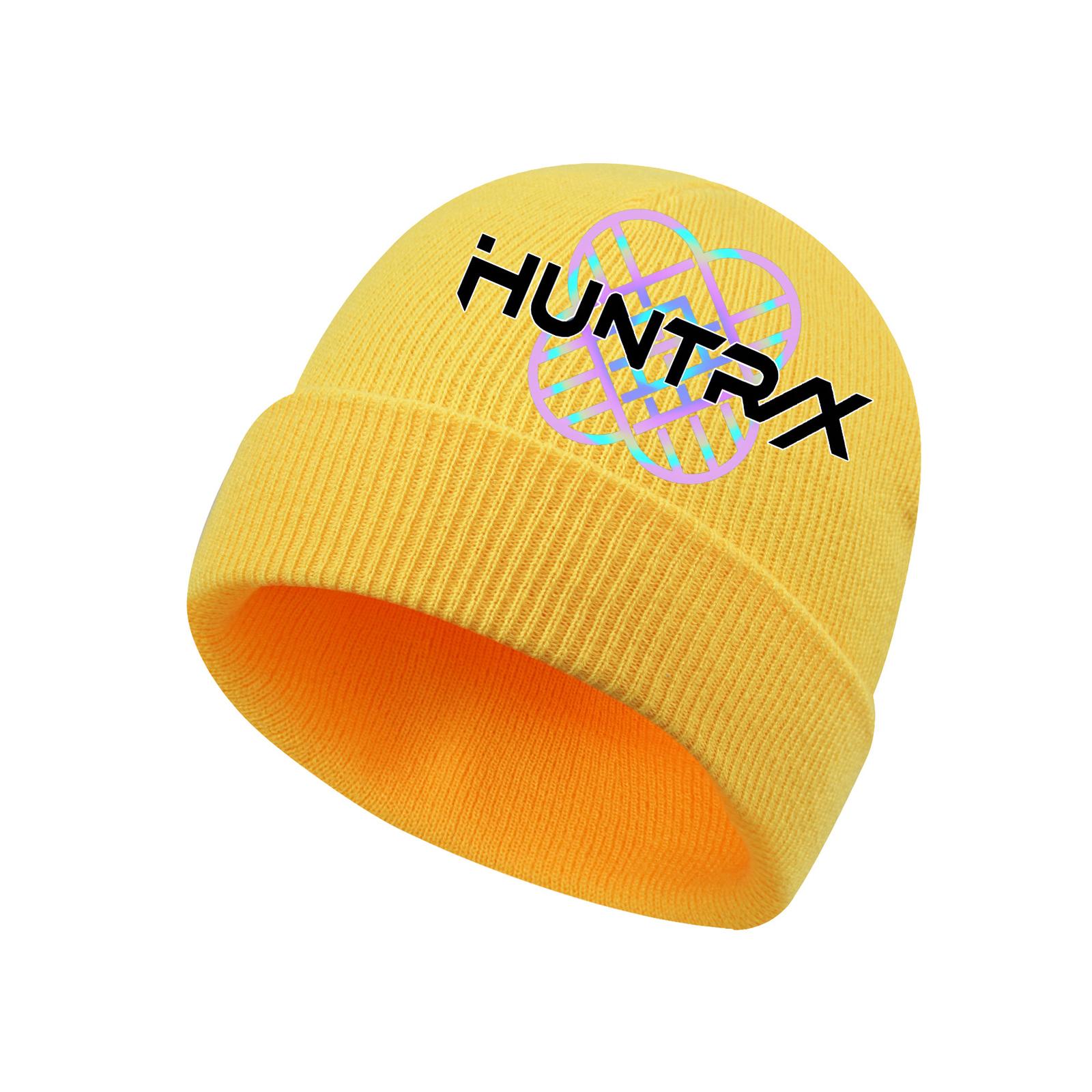 

Children s Fashionable, Comfortable, Warm Printed Knitted Hat One Size жёлтый