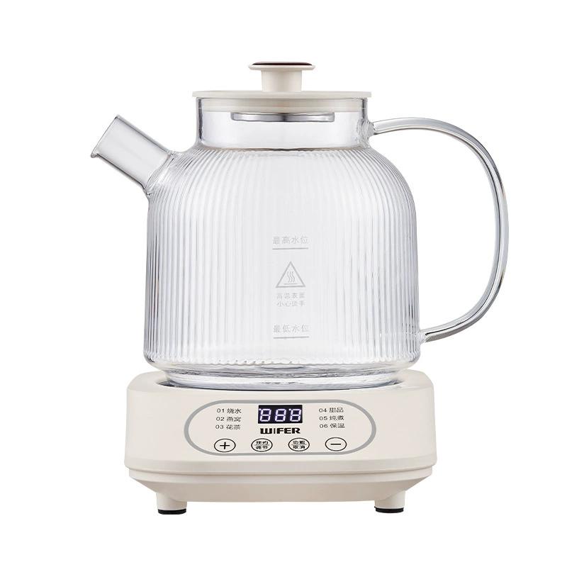 

Hervidor de té eléctrico de vidrio con control de temperatura automático para el hogar