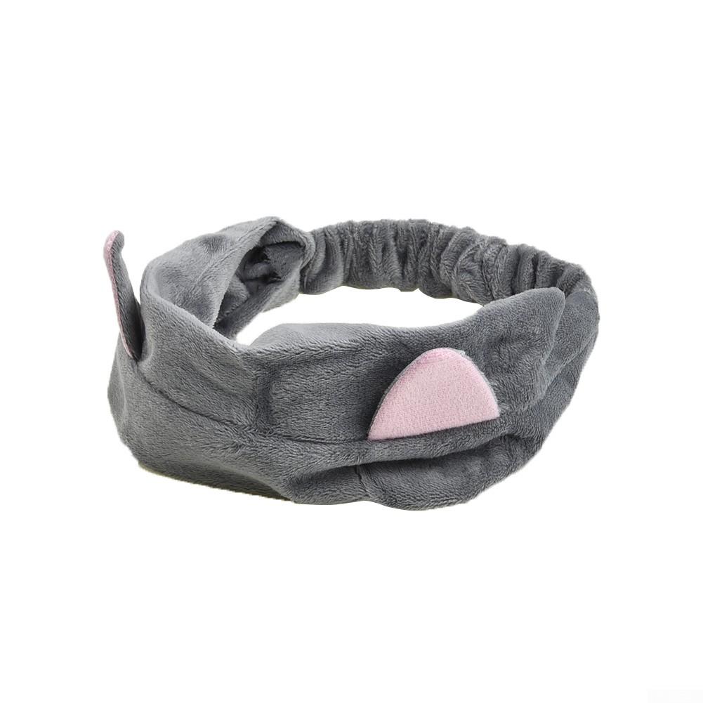 Damska dziewczęca miękka opaska z uroczymi kocimi uszami idealna do spa i makijażu