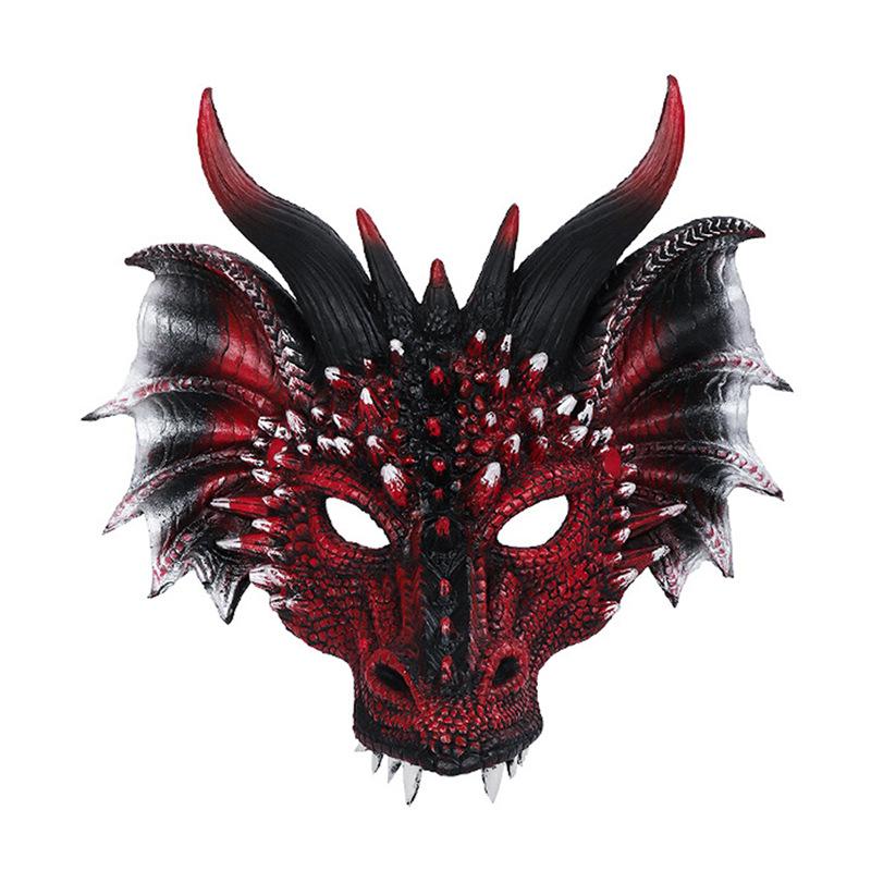 Halloween Mask Decoration Ball Carnival Party Cosplay Dress Up Animal Dragon Mask